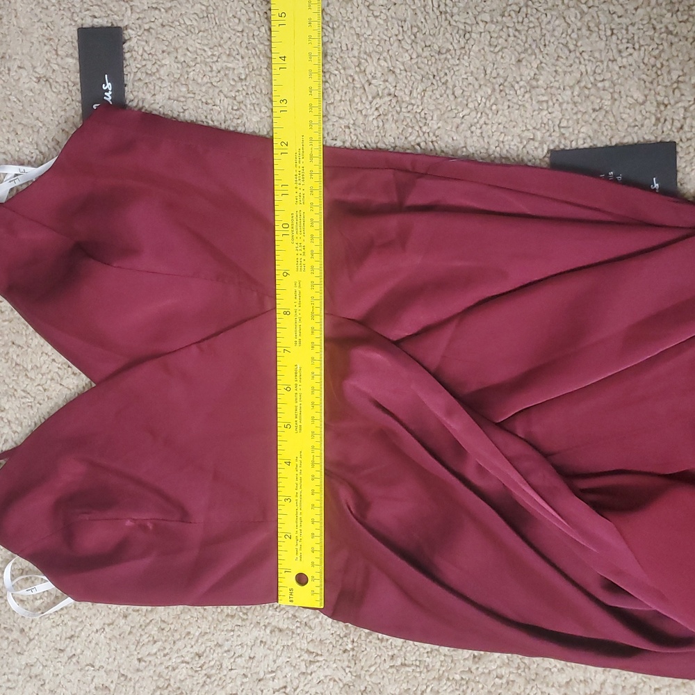 NEW Lulus Burgundy Holly Evening Gown Women's Size XS - Picture 10 of 12